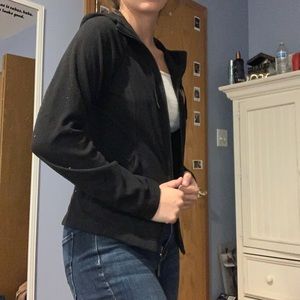 Black North Face Zip Up